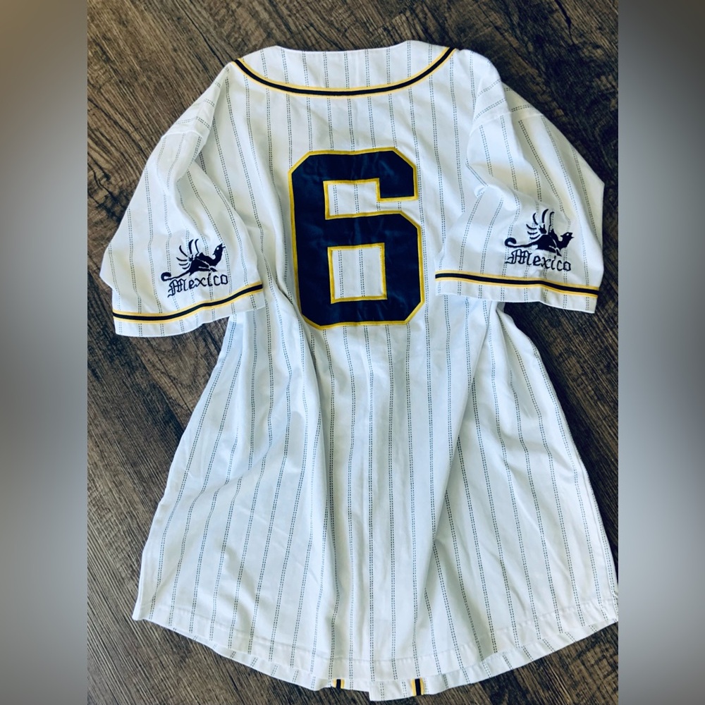 * Vintage ~ Corona Extra Mexico Baseball Jersey **by: Calhoun Sportswear ~ EUC - Picture 9 of 10